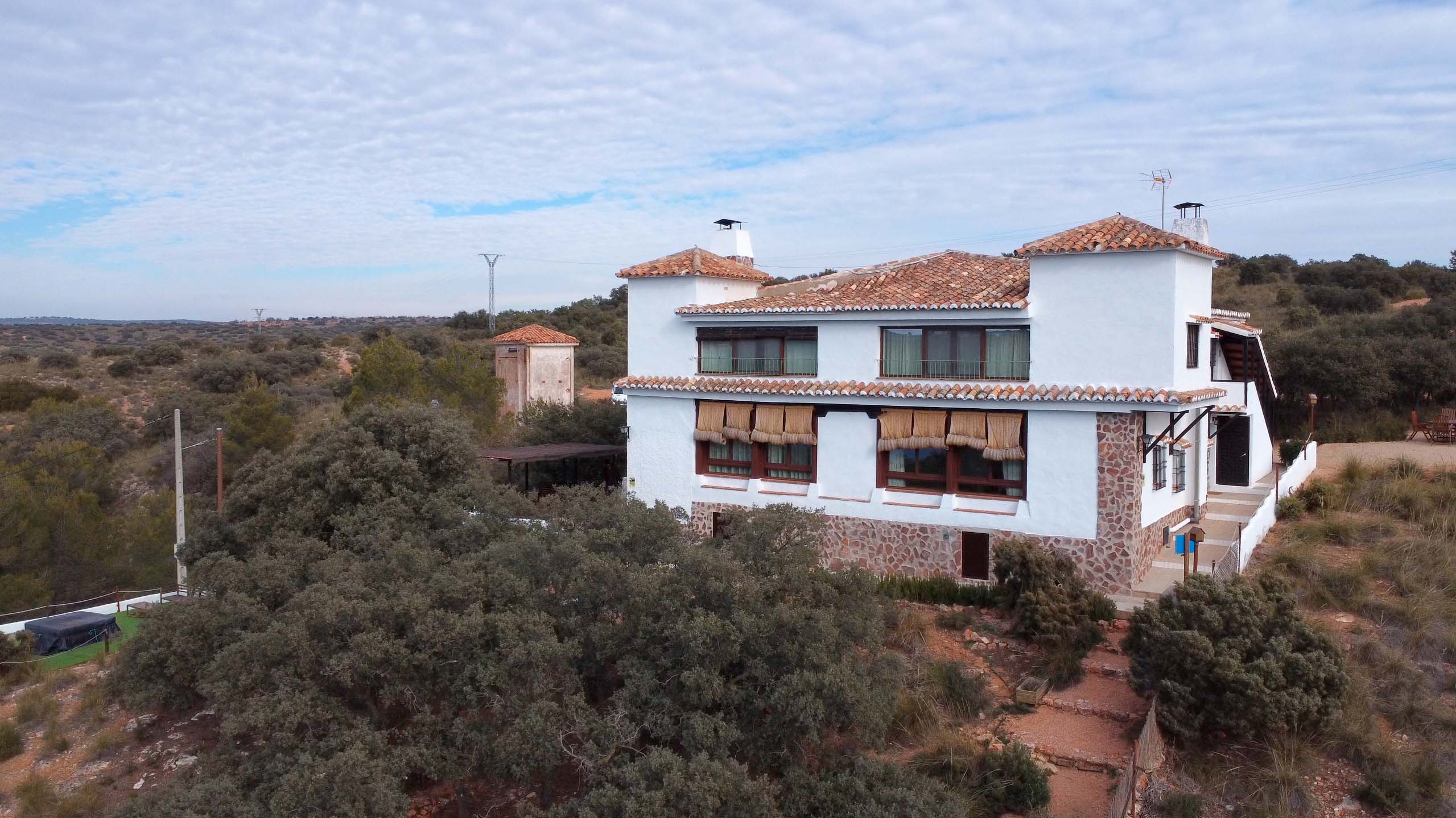 Casa rural en Ruidera. El balcón del rey desde el aire.